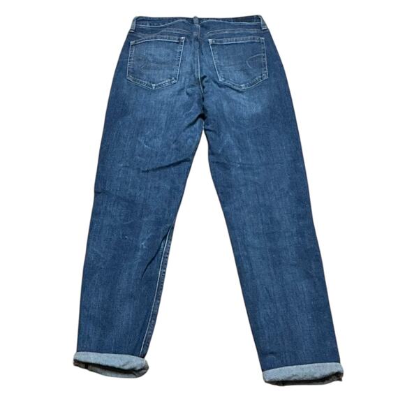 American Eagle Vintage Hi-Rise Button Fly Cuffed Jeans Women Tall 8 X-Long - Picture 3 of 3